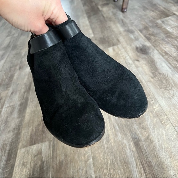 Madewell Charley Collar Block Heel Leather & Suede Boots - Picture 5 of 15